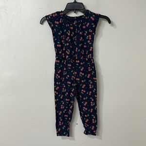 Cherry Print Kids Jumpsuit